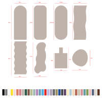 LOGO personnalisé Beige 5mm Double extrémité arqué PU pont ovale pilule forme capsule courbe mat Nature caoutchouc