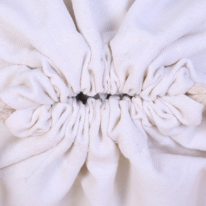 Sac à linge écologique en coton biologique 100% avec ficelles, avec logo personnalisé, <span class=keywords><strong>petite</strong></span> pochette en toile blanche, sac à poussière en coton pour le <span class=keywords><strong>rangement</strong></span> - Product Image 2