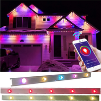 Venta caliente DC12v al aire libre impermeable IP67 RGB RGBW 3 LEDs 30mm luz permanente decoración de Navidad luz LED punto píxel Luz