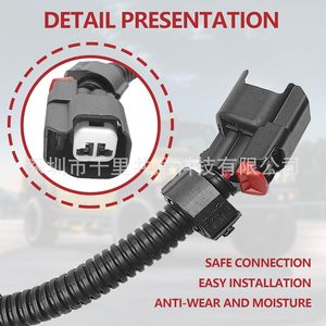 Adapter For Evaporator Steam Exhaust Valve Solenoid Valve Wiring <b>Harness</b> 19257603 12162000 <b>Black</b> Plastic Auto Connector - Product Image 3