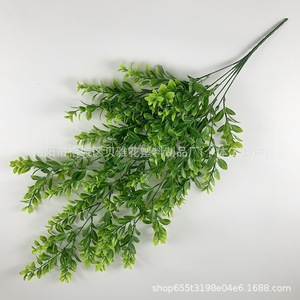 Artificial Hanging Fern Plant <b>Wall</b> Decoration Green <b>Leaves</b> Indoor Outdoor Wedding <b>Decor</b> Rattan Series 9998 - Product Image 4