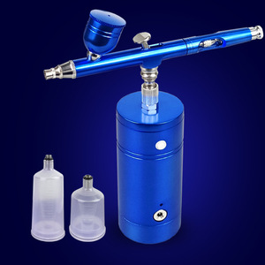 Airbrush Handheld Rechargeable <b>Pump</b> Dual Action Gravity Feed Adjustable Speed Makeup Spray Paint Portable 100-150mm - Product Image 2