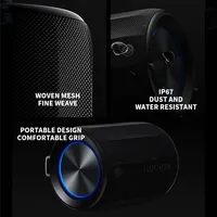 Mini Enceinte Portable V5.0 avec Double Radiateur Passif Plein Spectre, Sortie 5W, NFC 5.3, Batterie Rechargeable 2000mAh, Chargement Type-C, Pour la Maison