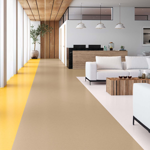 Rollo de suelo de linóleo de vinilo de PVC antideslizante, rollo de suelo de vinilo de Pvc de superficie pura de 2 mm <span class=keywords><strong>para</strong></span> cocina, escuela, sala de estar, autobús - Product Image 1