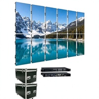 Système complet de mur vidéo LED intérieur, kit de processeur monté sur rack pour affichage à 12 panneaux, idéal pour la location de scènes et d'expositions