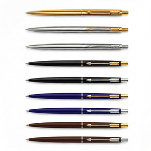 Stylo bille en métal avec logo personnalisé, gravé, cadeau d'entreprise, stylo d'écriture pour conférence, hôtel, école, bureau - Product Image 1