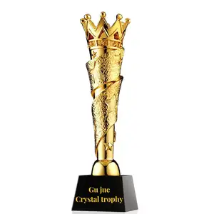 Fabrik Großhandel 3D Medaille Champion Drucker Gedruckte Award Cup Meisterschaft Figur Crown Shape Trophy