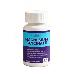 Cápsulas de Glicinato de Magnesio Puro de Marca Privada OEM, Suplemento Natural para el Cuidado de la Salud de Adultos - Product Image 1