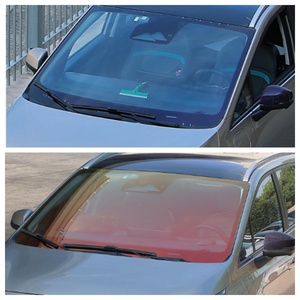 Pellicola Protettiva HOHOFILM EPU Autorigenerante Idrofobica con Protezione UV e Resistente agli Urti, Trasparente Camaleonte Rosso PPF per <span class=keywords><strong>Parabrezza</strong></span> - Product Image 2