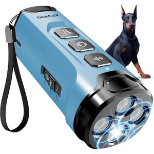 Atvoo <b>Dog</b> Bark Deterrent Device Ultrasonic 3X Emitters <b>Light</b> Blue Training Tool for <b>Dogs</b> - Product Image 1