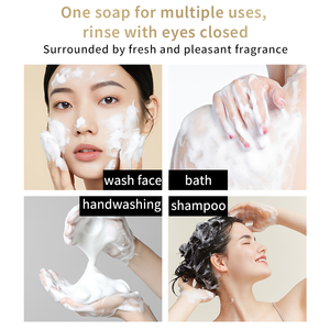 Savon artisanal à l'huile essentielle de pêche, de gardénia, de fleur d'oranger et de rose, <span class=keywords><strong>soin</strong></span> de la peau biologique, nourrissant, nettoyage <span class=keywords><strong>doux</strong></span> - Product Image 4