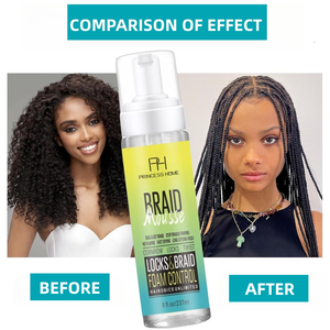 <span class=keywords><strong>Mousse</strong></span> coiffante végétalienne naturelle 237 ml à l'huile d'<span class=keywords><strong>olive</strong></span> pour tresses, torsades et locs, marque distributeur, pour cheveux bouclés - Product Image 6