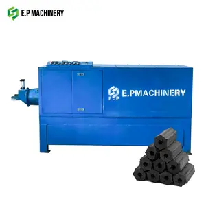 High density charcoal compressing machine / hexagon shape charcoal briquette press making machine