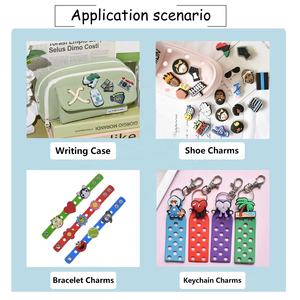 XX vente en gros de haute qualité dessin animé mode Pvc accessoires caoutchouc décoration boucle démon tueur chaussures breloques pour sabots breloques - Product Image 4