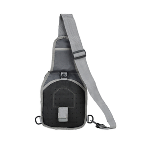 LUPU Men's Tactical Chest <b>Bag</b> <b>Nylon</b> Anti-Theft <b>Shoulder</b> Sling <b>Bag</b> for Daily Use Gray - Product Image 3
