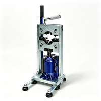 Crimpadora Hidráulica Mini de 6 Toneladas y 3 Dientes, Herramienta Portátil Manual para Reparación de Mangueras de Refrigerante de Aire Acondicionado