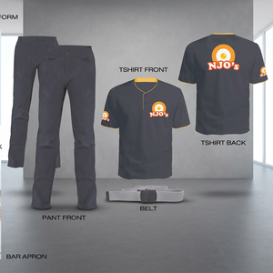 Uniforme de Trabajo para Bar, Delantal de Uniforme para Restaurante, Algodón Unisex, Protector - Product Image 4