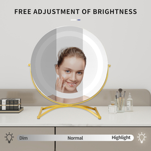 Sử Dụng Nhà LED Cảm Ứng Thông Minh Máy Tính Để Bàn Trang Điểm Gương 360 Xoay Với Ánh Sáng Duy Nhất Hai Mặt Có Thu Phí Mỹ Phẩm Gương - Product Image 3