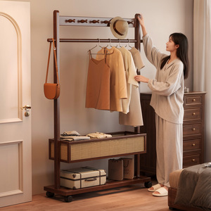 <span class=keywords><strong>Perchero</strong></span> Rodante Resistente de Fácil Montaje con Ruedas, <span class=keywords><strong>Perchero</strong></span> Multifuncional Independiente para Almacenamiento de Ropa - Product Image 5