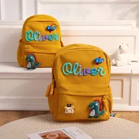 Mochila Personalizada para Niños Pequeños, Mochilas con Nombre, Bolsa Escolar para Niñas, Niños y Preescolares