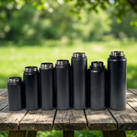 Bouteille d'eau sport isotherme à double paroi en acier inoxydable 18/8 de 12oz, 18oz, 20oz, 22oz, 25oz, 32oz, 40oz avec large ouverture