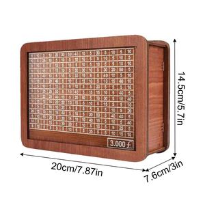 Hucha de madera ecológica, hucha hecha a mano para niños y adultos, hucha de madera, hucha rústica para uso en el hogar y la Oficina - Product Image 3