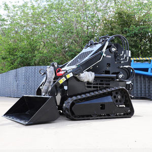 รถตักล้อยางขนาดเล็กแบบมีราง รุ่น Free Shipping Track Mini Skidsteer <span class=keywords><strong>Loader</strong></span> รับน้ำหนัก 500 กก. 800 กก. 1 ตัน รถตักขนาดเล็ก Dingo Skid Steer <span class=keywords><strong>Loader</strong></span> - Product Image 2