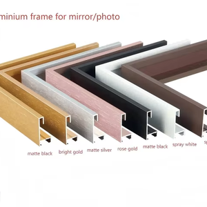 Phổ biến Anodized bề mặt hình chữ nhật vuông uốn hợp kim nhôm vòm khung cho gương ảnh hình ảnh 7 màu sắc bền - Product Image 2