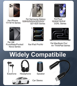 <span class=keywords><strong>Adaptateur</strong></span> Câble Dongle Audio Auxiliaire Casque USB C Type C Tressé en Nylon Noir Premium vers <span class=keywords><strong>Jack</strong></span> 3.5mm pour <span class=keywords><strong>iPhone</strong></span> 17 16 15 Samsung S26 S25 - Product Image 5