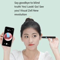 China LED Visual inalámbrico dedicado Wifi Chip 5MP Earpick Ear Cleaner con cámara Smart Metal goma oreja cuchara oreja cera eliminación