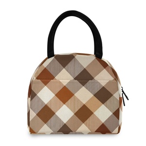 Sac à déjeuner élégant Hawaiian Life, design à carreaux personnalisé, sac isotherme thermique pour pique-nique, travailleur de bureau - Product Image 1