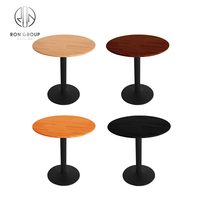 Table de Restaurant Commerciale Moderne en Bois, Sur Mesure Chinoise, pour Café, Fast-Food, Carrée ou Ronde, Vente en Gros
