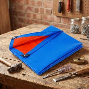 Bâche <span class=keywords><strong>de</strong></span> construction en polyester avec isolation réfléchissante pour toiture, en tissu tissé à œillets en aluminium enduit, pour grossistes - Product Image 3