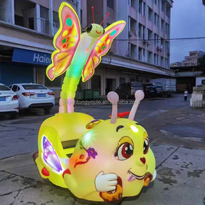 รถบั๊มเปอร์ไฟฟ้าทรงสี่เหลี่ยมสำหรับเด็กสามารถขี่ได้โดยคนสองคนมีไฟส่องสว่างกลางแจ้งจักรยานสำหรับเด็ก - Product Image 4