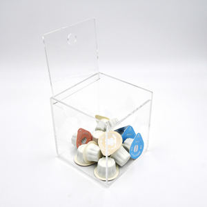 Boîte de rangement pour capsules de café en acrylique transparent pliable carrée moderne de haute qualité pour les cafés et les bureaux - Product Image 2