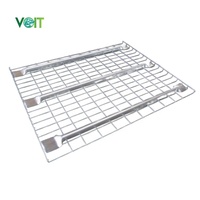 Plateforme de stockage en fil métallique pour rayonnages à palettes, installation facile