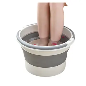 High Quality Square PP Material Foot Washing Basin New Fashion Plastic Folding Bucket For Car Storage For Water Use