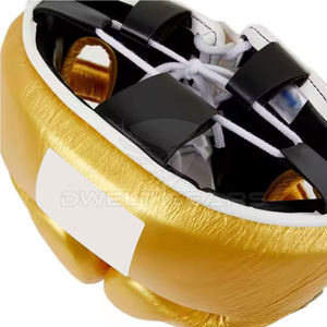 Protège-tête et protège-joues de boxe portable en cuir sur mesure, respirant, réglable, équipement de protection pour l'entraînement sportif - Product Image 3