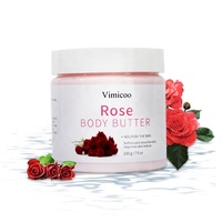 Crème Corporelle Hydratante et Lissante Végane Éclaircissante et Blanchissante à l'Acide Hyaluronique et à la Rose Bio pour Peaux Sensibles – Vente en Gros