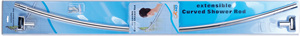 Tringle <span class=keywords><strong>de</strong></span> douche courbée Minglang, réglable et antirouille, pour salle <span class=keywords><strong>de</strong></span> bain (nouvelle version, nécessite perçage) - Product Image 2