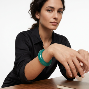 Geometric Model Large Epoxy Resin Eco-Friendly Bangle <b>Bracelet</b> Chunky <b>Stack</b> Summer Gift for Her - Product Image 2