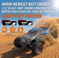 HOSHI N517 1/12 Voiture RC haute vitesse 70 km/h 4x4 Brushless Desert Short Course Truck Jouets télécommandés tout-terrain pour adultes