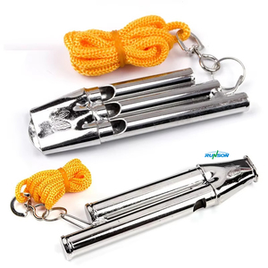 <span class=keywords><strong>Sifflet</strong></span> en métal en acier inoxydable à trois tons et deux tons de l'<span class=keywords><strong>arbitre</strong></span> de jeu de basket-ball - Product Image 1