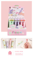 Stylo Gel Multistyles Papeleria Mignon Kawaii Motif Floral Paysage Encre Noire 0,5 MM Papeterie Enfants Vente en Gros