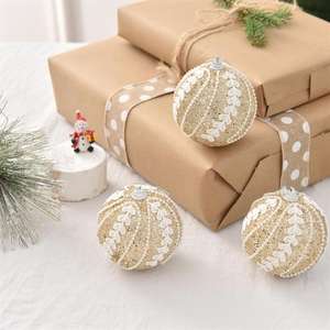 Suministros De Decoración De Navidad Listo Para Enviar 8cm Decoración De Noel Esferas Navidades - Product Image 2