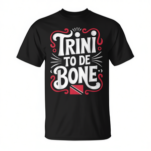 Camiseta con la bandera de Trinidad y Tobago, Trini To De Bone - Product Image 2