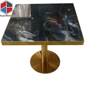 Màu Đen Hiện Đại Bất Đá Cẩm Thạch Cà Phê Bảng Thiết Lập - Product Image 2