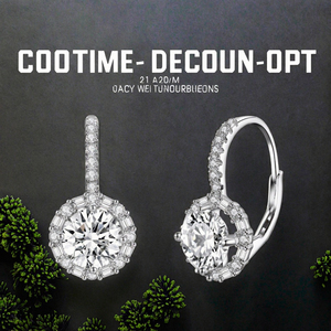 Boucles d'oreilles créoles de luxe en argent sterling 925 avec zircon cubique, bijoux modernes pour femmes, cadeau de fête et de mariage SCE508 - Product Image 3