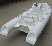 Bateau à moteur électrique de luxe RIB-500, coque rigide gonflable en fibre de verre, yachts de plaisance aquatiques en vente