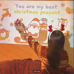 Vendita calda regalo di natale per bambini <span class=keywords><strong>portatile</strong></span> di natale cartone animato lampada Xmas luce ambientale per bambini decorazione camera da letto - Product Image 4